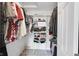 Bright walk-in closet with organized shelving and hanging space for clothes and accessories at 10390 Tremont Dr, Fishers, IN 46037