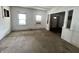 Bright living room featuring classic architectural details ready for a full restoration at 1153 Dawson St, Indianapolis, IN 46203