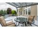 Beautiful deck with pergola, table, and chairs, perfect for outdoor entertaining at 11674 Timken Ct, Fishers, IN 46037
