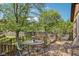Back deck with metal outdoor furniture set at 11733 East 21St St, Indianapolis, IN 46229