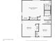 Upstairs floor plan showing the layout of the bedrooms and bathrooms at 11733 East 21St St, Indianapolis, IN 46229