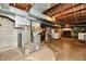 Unfinished basement with furnace, water heater and extra storage space at 1440 Brandt Dr, Indianapolis, IN 46241