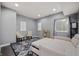 Neutral basement featuring recessed lighting, furniture, and decor that creates a functional and inviting space at 15580 Garrano Ln, Fishers, IN 46040