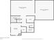 Basement floor plan featuring bathroom, closets, and finished/unfinished areas at 15580 Garrano Ln, Fishers, IN 46040