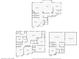 Complete floor plans including main level, second floor, and basement layouts at 15580 Garrano Ln, Fishers, IN 46040