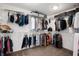 Spacious walk-in closet with ample hanging space and shelving at 15580 Garrano Ln, Fishers, IN 46040