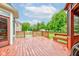 Expansive back deck offering ample space for outdoor enjoyment and relaxation at 1649 Woodstock Dr, Brownsburg, IN 46112