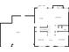 First floor plan showing kitchen, living room, dining area and garage at 1649 Woodstock Dr, Brownsburg, IN 46112