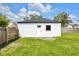 A detached single-car garage is located in the backyard at 19 E Regent St, Indianapolis, IN 46225
