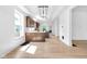 Open kitchen design with island, stainless steel appliances, quartz countertops, and ample natural light at 19 E Regent St, Indianapolis, IN 46225