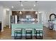 Bright kitchen with island, stainless steel appliances, and pendant lighting at 19657 Astoria Ave, Sheridan, IN 46069