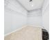 Organized walk-in closet with wire shelving, ready to maximize storage space at 2353 E 10Th St, Anderson, IN 46012