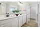 Bathroom featuring double sinks with matte black faucets and hardware at 2693 Penn Ave, Plainfield, IN 46168