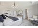 Modern bedroom featuring a stylish light fixture and neutral decor at 2693 Penn Ave, Plainfield, IN 46168