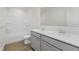 Bright bathroom featuring double sink vanity, modern fixtures, and shower-tub combination at 2705 Penn Ave, Plainfield, IN 46168