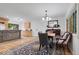 Elegant dining room with classic furniture and a beautiful view at 305 N 1100 E, Zionsville, IN 46077
