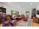 Inviting living room with large windows, hardwood floors, and comfortable seating at 305 N 1100 E, Zionsville, IN 46077