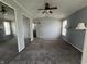 Spacious bedroom featuring large windows and mirrors at 3161 Compass Dr, Franklin, IN 46131