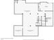 Basement floor plan featuring finished and unfinished areas, storage, and a utility closet at 3316 Shelborne Woods Pkwy, Carmel, IN 46032