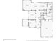 Detailed first floor plan showcasing the layout of the living spaces and attached garage at 3316 Shelborne Woods Pkwy, Carmel, IN 46032