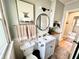 Bright bathroom with updated vanity, mirror, and fixtures at 4714 Crestview Ave, Indianapolis, IN 46205