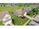 Aerial view showing house, backyard, patio, and neighborhood at 5560 Goodwin St, Indianapolis, IN 46234
