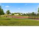 Community basketball court with fenced-in area in a well-maintained park at 5891 Mimosa Dr, Indianapolis, IN 46234