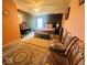 A view of a bedroom with decorative rug and matching decor at 6056 Blackley Ct, Indianapolis, IN 46254