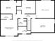 Upstairs floor plan highlights bedrooms, baths, hall, and primary bedroom with walk-in closet at 6056 Blackley Ct, Indianapolis, IN 46254