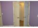 Hallway with white double doors at 6056 Blackley Ct, Indianapolis, IN 46254