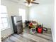 Bedroom with new floors, natural light, and neutral paint at 6213 Selago Dr, Indianapolis, IN 46203