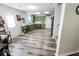 Bright eat-in kitchen features stainless appliances, tile backsplash, and ample storage at 6213 Selago Dr, Indianapolis, IN 46203