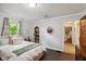 Bedroom featuring built-in shelving, a window, and stylish decor at 71 W County Road 500 S, Clayton, IN 46118