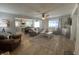 Open-concept living room flowing into a modern kitchen, creating a spacious and inviting atmosphere at 71 W County Road 500 S, Clayton, IN 46118