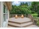 Wooden deck with chairs featuring railings and views at 7329 Pymbroke Dr, Fishers, IN 46038