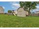Well-maintained backyard with a storage shed and a playset at 7452 Lace Bark Ct, Avon, IN 46123