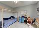 Bright bedroom featuring a house frame bed, neutral walls, and decorative decor at 7452 Lace Bark Ct, Avon, IN 46123