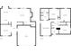 House plan: first floor features the kitchen, living room, and garage; second floor has bedrooms and baths at 7452 Lace Bark Ct, Avon, IN 46123