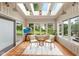 Relaxing sun room with natural light and views, furnished with seating and decor at 7624 William Penn Pl, Indianapolis, IN 46256