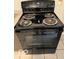 Close up of black electric stove with glass top at 7842 Brennan Rd, Indianapolis, IN 46219