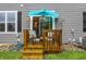 Cozy back porch with seating and an umbrella, perfect for outdoor relaxation and entertaining at 8266 Glacier Ridge Dr, Fishers, IN 46038