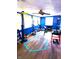 Home gym with a basketball hoop, weight bench, and ample workout space at 8357 Harrison Dr, Lawrence, IN 46226