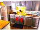 Updated kitchen features stainless appliances, dark cabinets, and tile backsplash at 8357 Harrison Dr, Lawrence, IN 46226