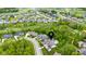 Picturesque aerial view of a home with a pool and lush surroundings in a beautiful neighborhood at 860 Chatham Hills Blvd, Westfield, IN 46074