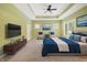 Stylishly furnished bedroom featuring a plush bed, cozy chairs, and modern decor for comfortable living at 860 Chatham Hills Blvd, Westfield, IN 46074