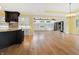 Gourmet kitchen features an island, stainless steel appliances, granite counters, and open living space at 860 Chatham Hills Blvd, Westfield, IN 46074