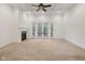 Bright, spacious room with fireplace, carpet and a french door leading to outdoor at 860 Chatham Hills Blvd, Westfield, IN 46074