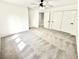 Bright bedroom with neutral carpet, ceiling fan and closet at 897 Copperwood Dr, Carmel, IN 46033