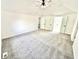 Bright main bedroom featuring vaulted ceilings, neutral color palette and adjacent bathroom at 897 Copperwood Dr, Carmel, IN 46033