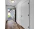Entryway showcases a light, modern door, and a neutral palette at 905 Congressional Way, Shelbyville, IN 46176